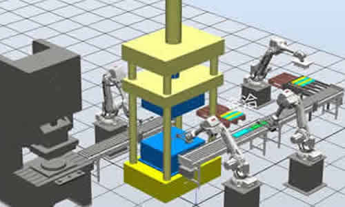 机器人冲压自动化产线案例